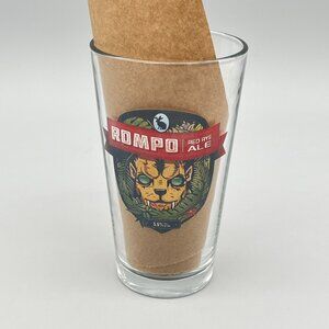 Rompo Red Rye Ale Jackalope Brewing 16 Oz. Pint Beer Glass Nashville TN